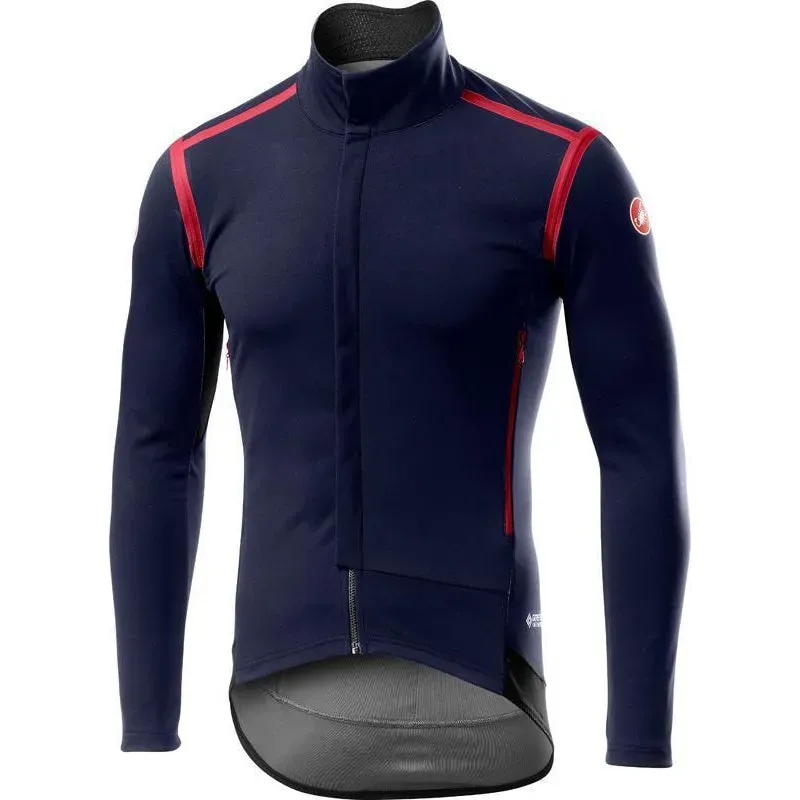 Castelli Perfetto RoS Mens Long Sleeve Jacket in Blue