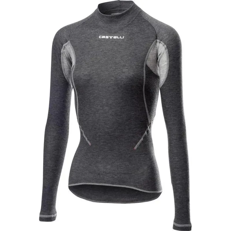 Castelli Flanders 2 Warm Long Sleeve Womens Baselayer in Grey