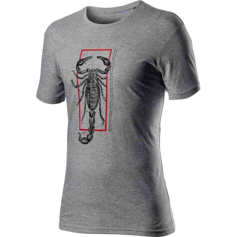 Castelli Logo Mens T-Shirt in Grey