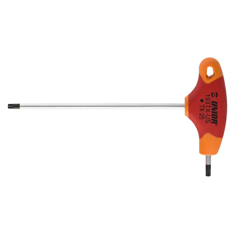 Unior Tx Profile Screwdriver With T-Handle in Red