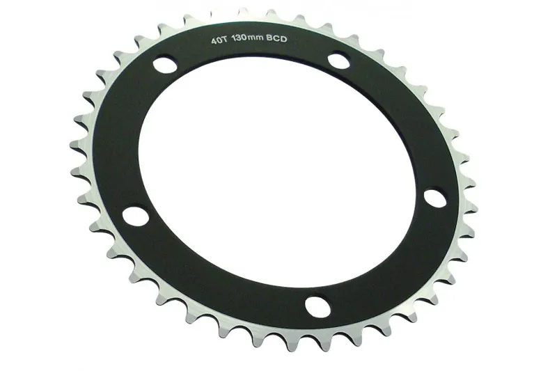 SYSTEM X TRACK CHAINRING BLK 130BCD/ 46T