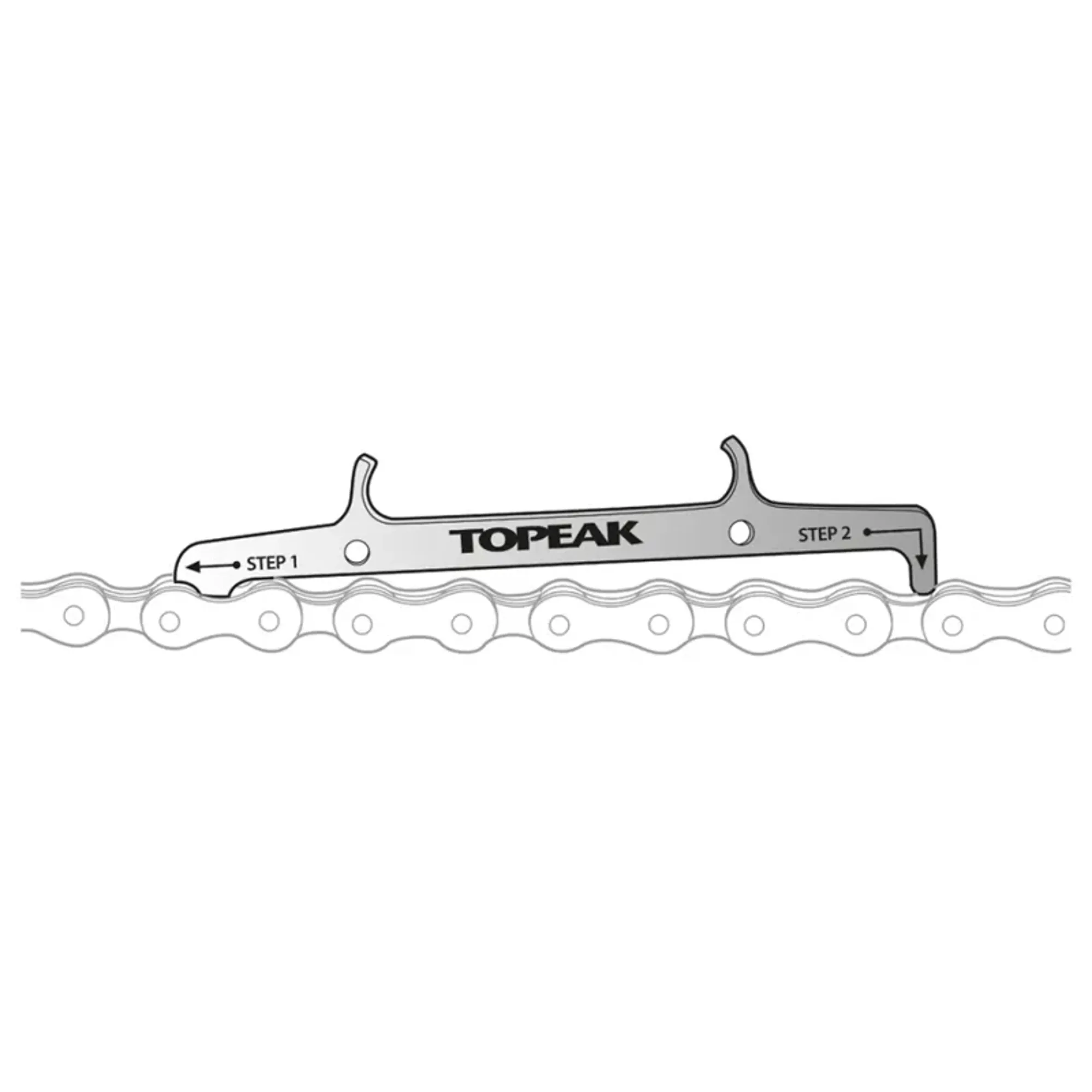 Topeak Chain Hook and Wear Indicator Tool in Silver
