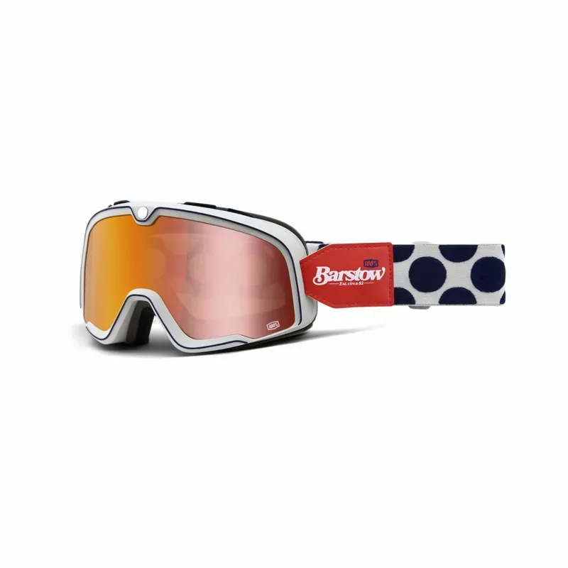 100% Barstow Goggles in Flash Red Lens/Hayworth