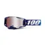 100% Armega HiPER Mirror Silver Flash Lens Goggles in Novel