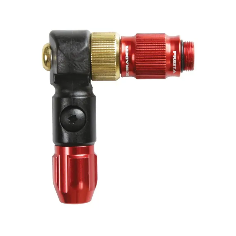 Lezyne ABS-1 Pro HP Chuck in Red/Gold/Black