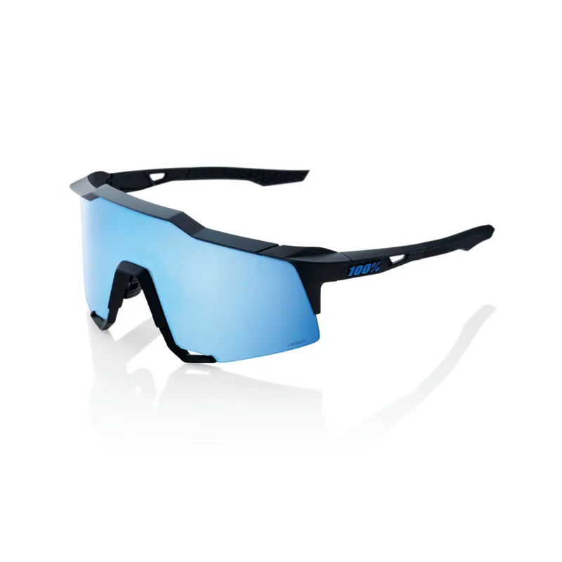 100 Speedcraft Glasses - Mirror Lens Black/ HiPER Blue Muilayer
