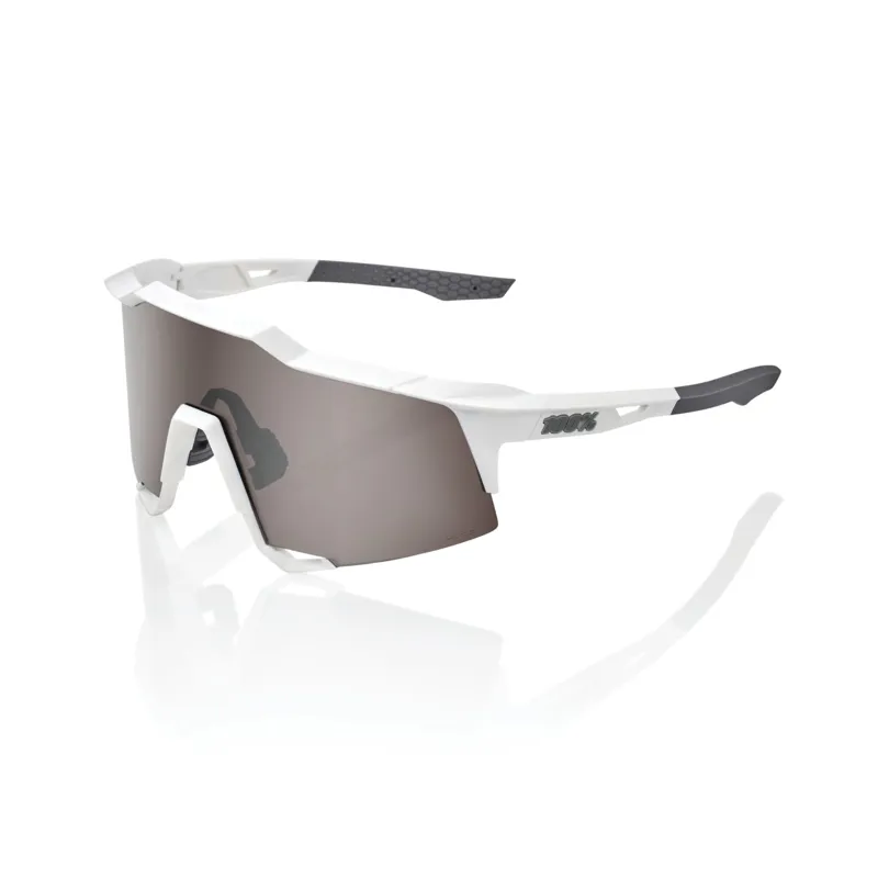 100 Speedcraft Glasses - Mirror Lens White/ HiPER Silver