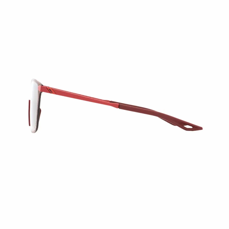 100 Legere Square Glasses Mirror Lens Soft Tact in Crimson-2