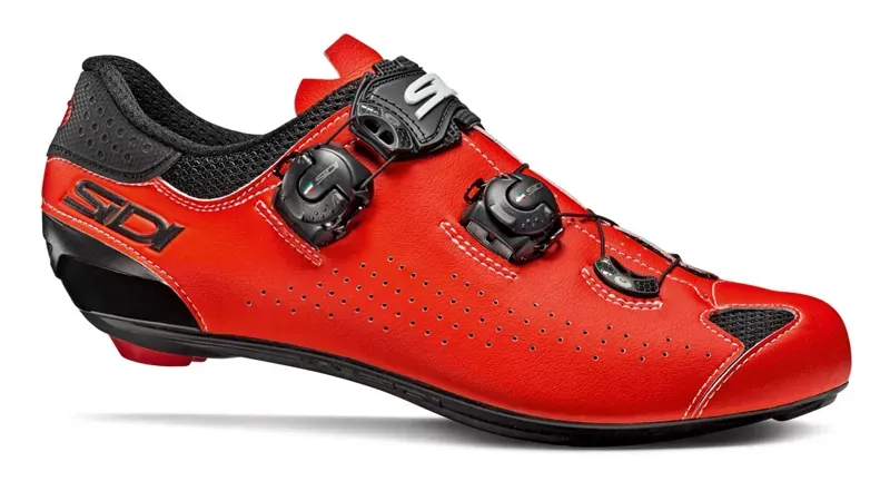 Sidi Genius 10 Carbon Road Shoes in Red