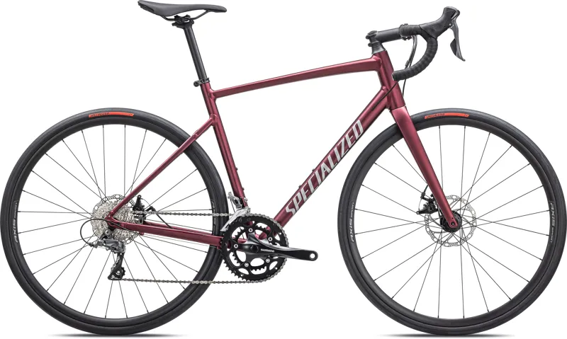 Specialized Allez Road Bike In Maroon/Silver/Red