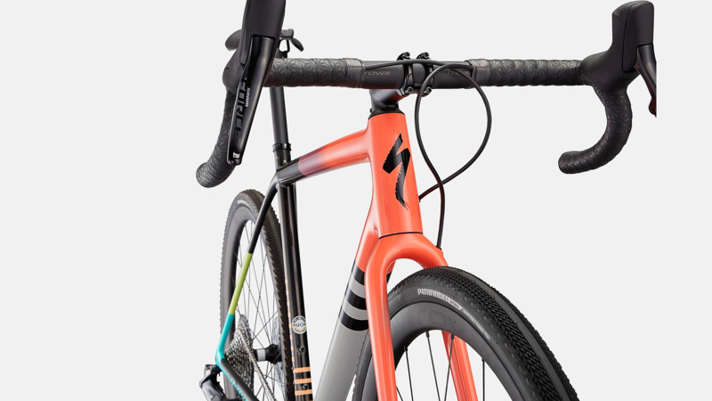 Specialized Crux Pro Cyclocross Bike in Blue/Ice Papaya-2