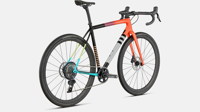 Specialized Crux Pro Cyclocross Bike in Blue/Ice Papaya-5