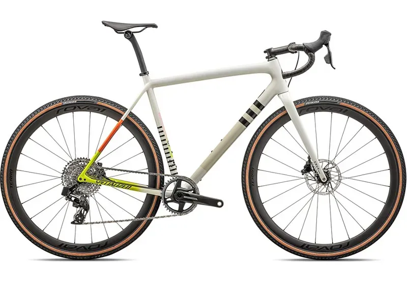 Specialized Crux Pro Gravel Bike in Dune White/Birch/Cactus Bloom