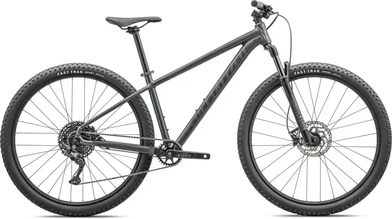 Specialized Rockhopper Comp Mountain Bike In Satin Metallic Oak Green/Smoke