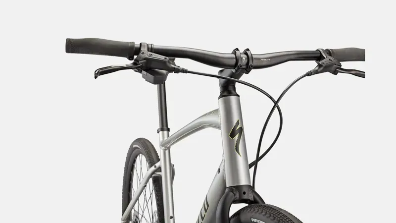 Specialized Sirrus X 3.0 Hybrid Bike in Silver/Ice Yellow/Black-1