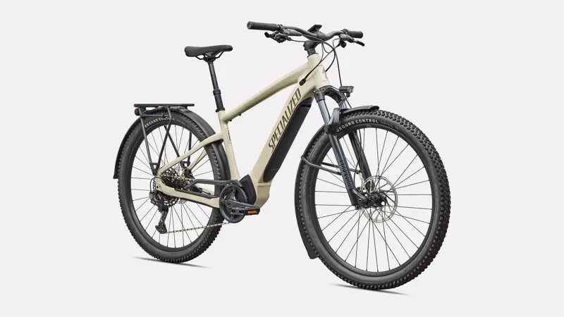 Specialized Turbo Tero 5.0 EQ eHybrid Bike in White Mountains-1