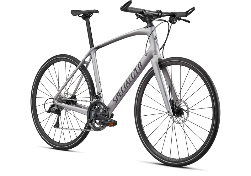 Specialized Sirrus 4.0 Carbon Hybrid Bike 2022 in Silver-4
