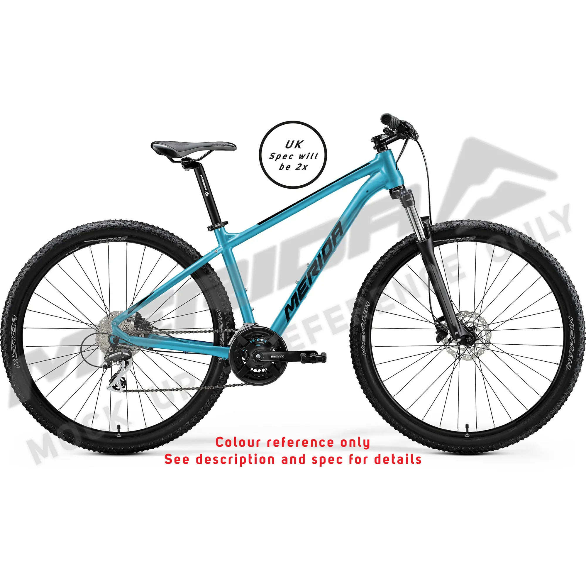 Big Nine 60 Mountain Bike in Light Blue and Black Blue