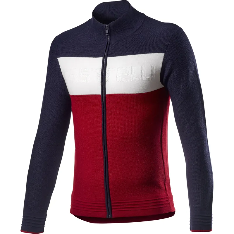 Castelli Armando Sweater Savile Blue/Red/Off White 