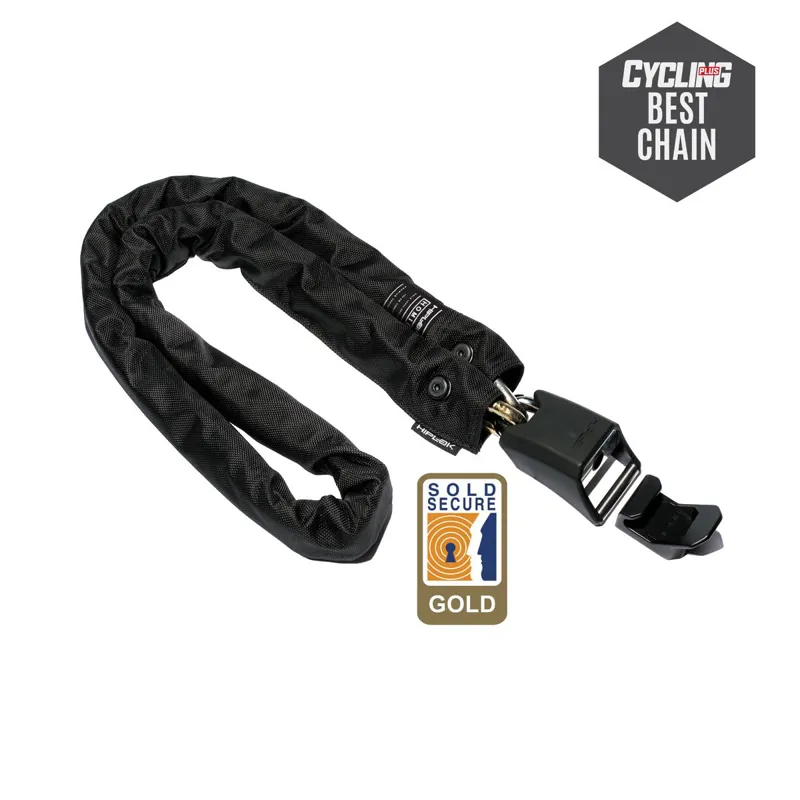 Hiplok Homie Stay At Home Chain Lock Includes Wall Hook (gold Sold Secure): BLACK 10mm x 150cm