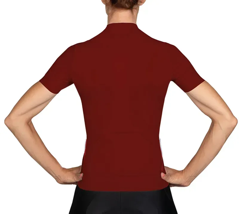 BCF Women's Gravel Jersey in Bourgogne-1