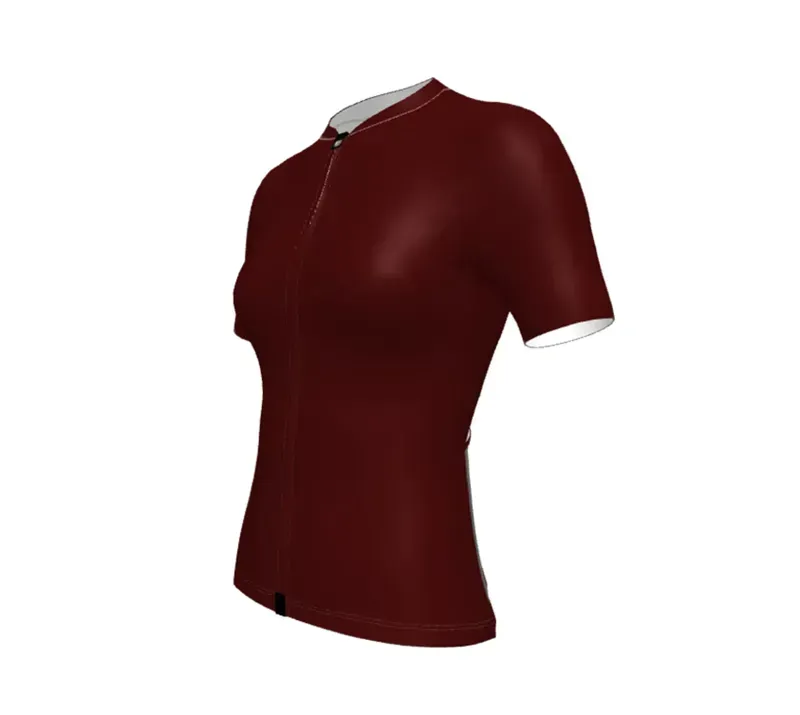 BCF Women's Gravel Jersey in Bourgogne-2