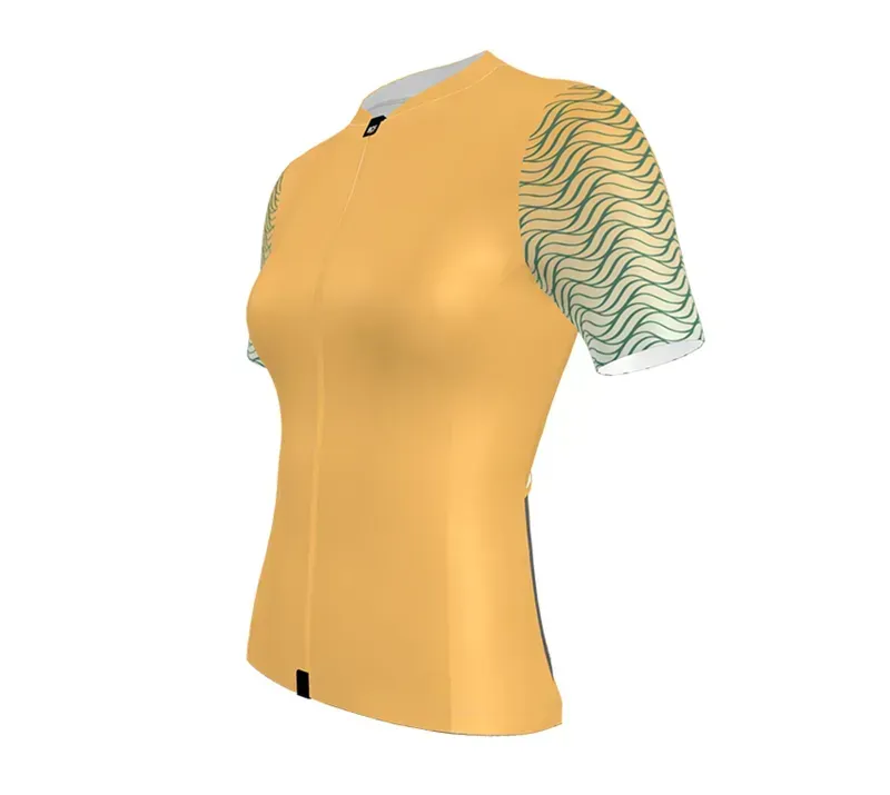 BCF Women's Gravel Jersey in Coral/Forest-2