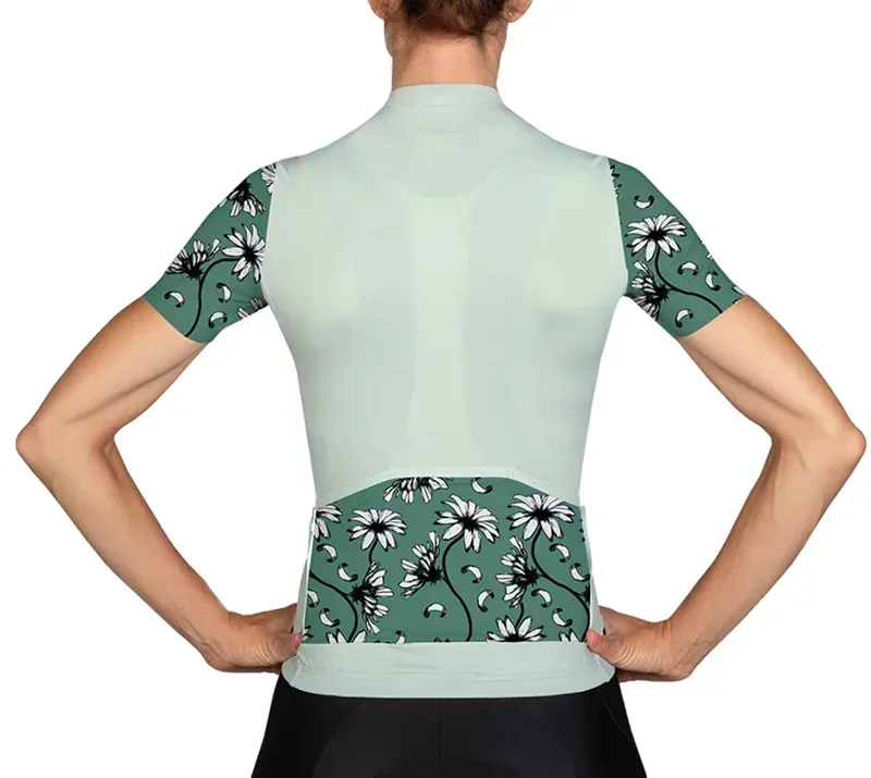 BCF Women's Gravel Jersey in Honeydew/Forest-1