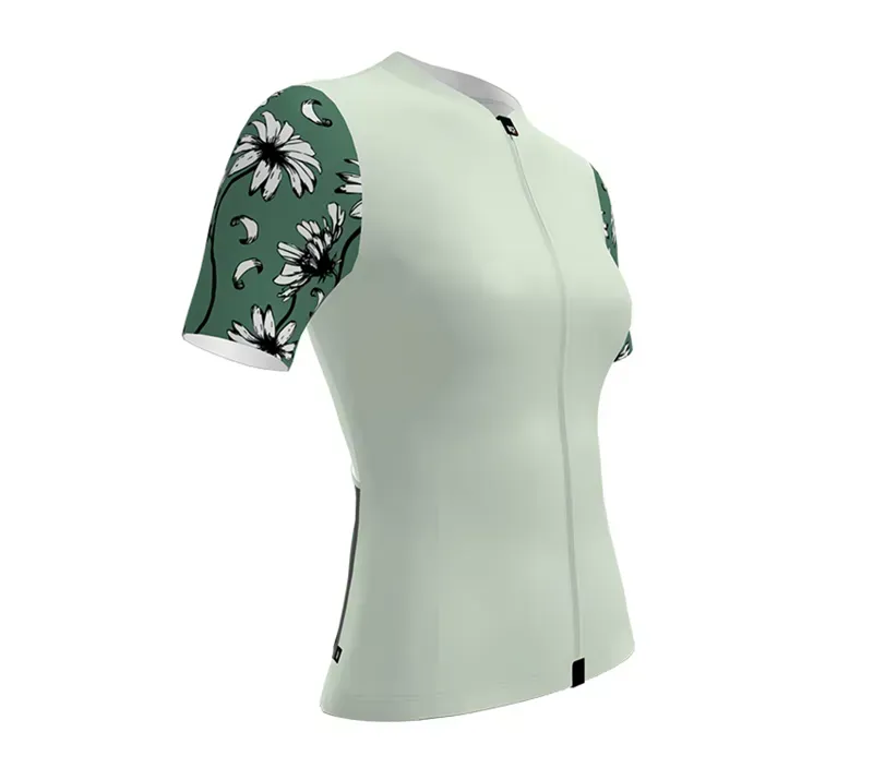 BCF Women's Gravel Jersey in Honeydew/Forest-3