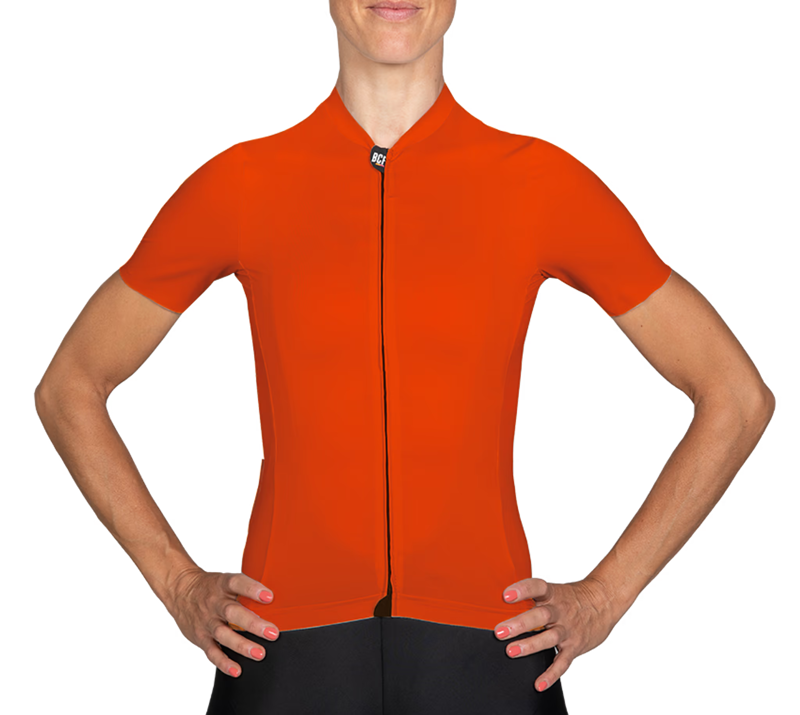 BCF Women's Gravel Jersey in Orange