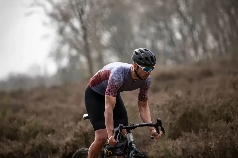 BCF Gravel Jersey in Deep Slate Blue/Bourgogne-4