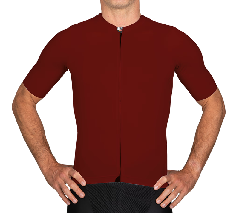 BCF Gravel Jersey in Bourgogne