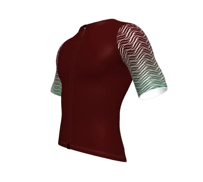 BCF Gravel Jersey in Bourgogne/Forest-1