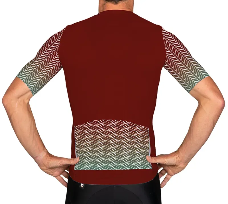 BCF Gravel Jersey in Bourgogne/Forest-2