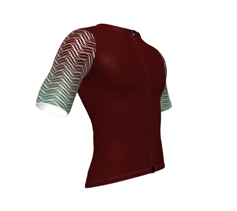 BCF Gravel Jersey in Bourgogne/Forest-3