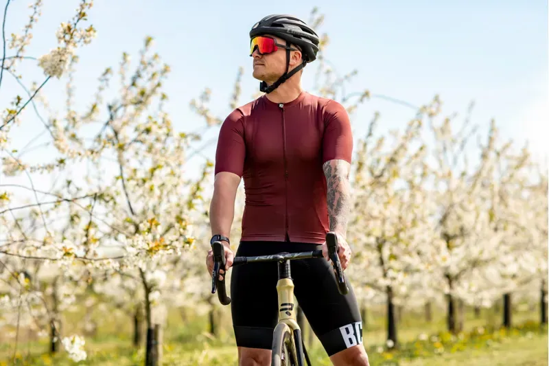 BCF Gravel Jersey in Bourgogne-4