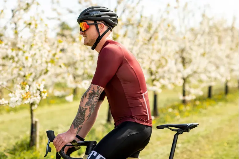 BCF Gravel Jersey in Bourgogne-5