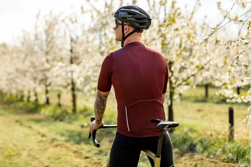 BCF Gravel Jersey in Bourgogne-6