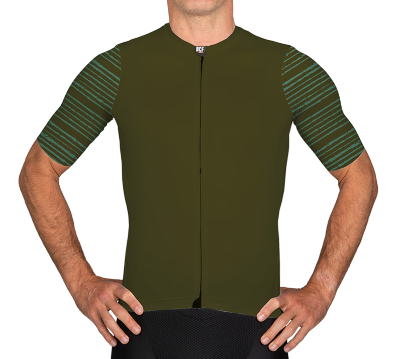 BCF Gravel Jersey in Cam Green/Forest
