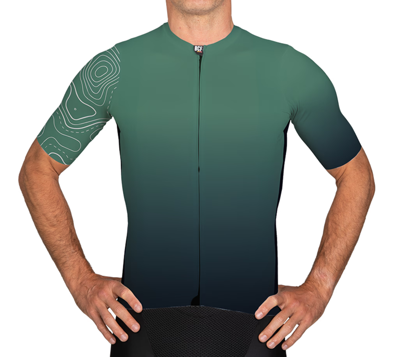 BCF Gravel Jersey in Forest/Black