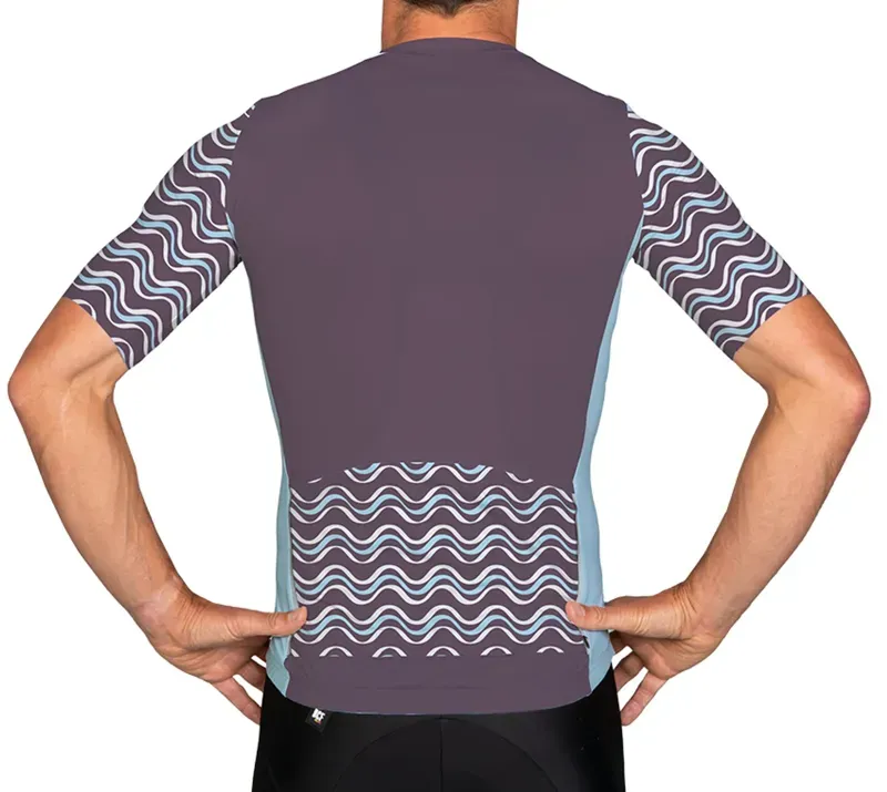 BCF Gravel Jersey in Merlot/Soft Blue-2