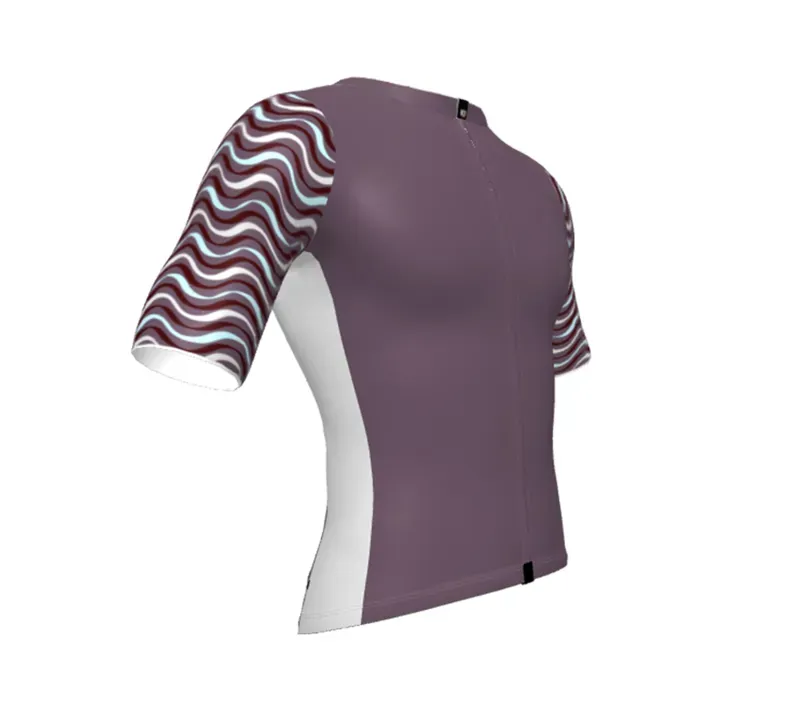 BCF Gravel Jersey in Merlot/Soft Blue-3