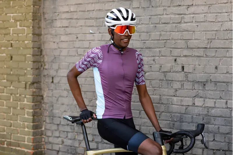 BCF Gravel Jersey in Merlot/Soft Blue-4