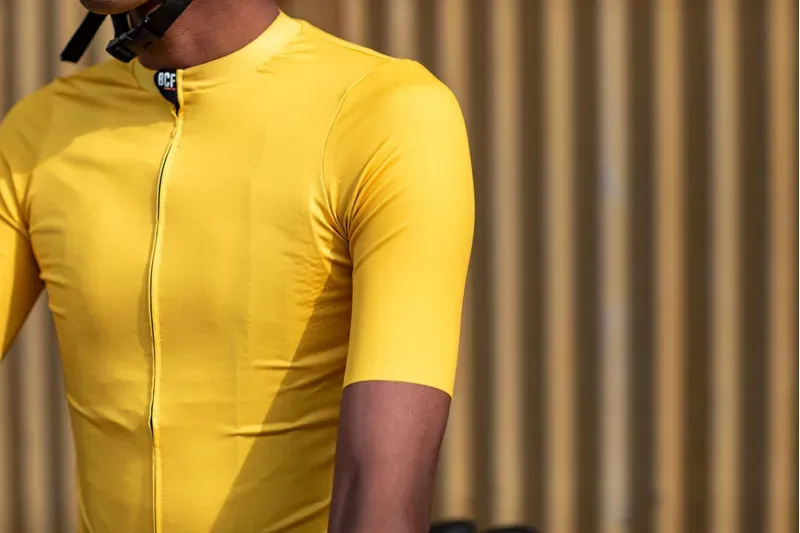 BCF Gravel Jersey in Mustard-5