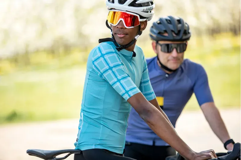 BCF Gravel Jersey in Teal/Steel Blue-7