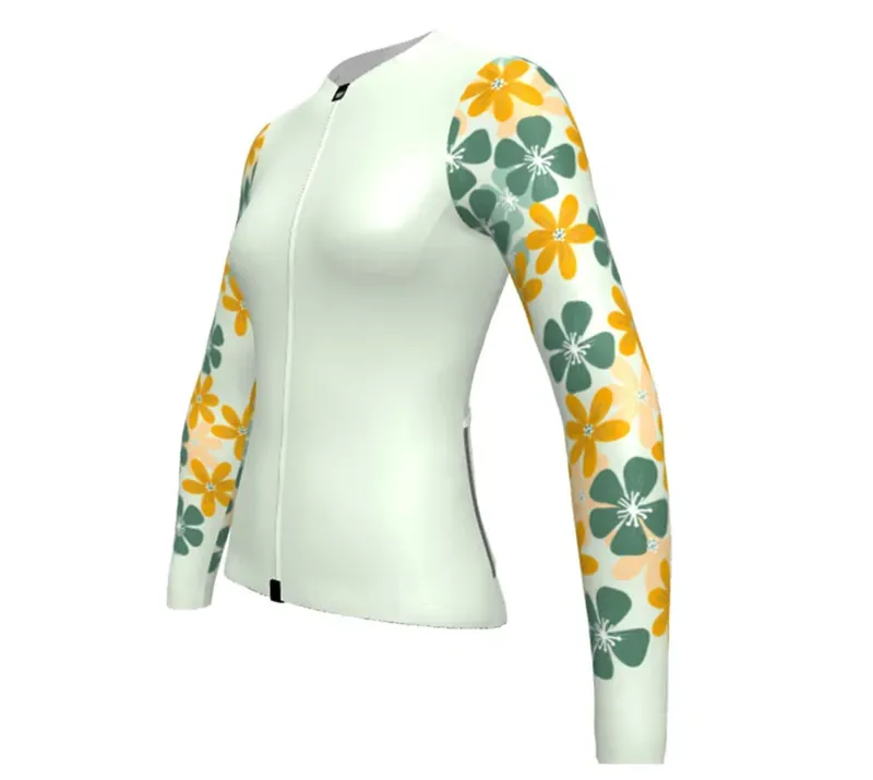BCF Women's Gravel Long Sleeve Jersey in Honeydew/Forest-1