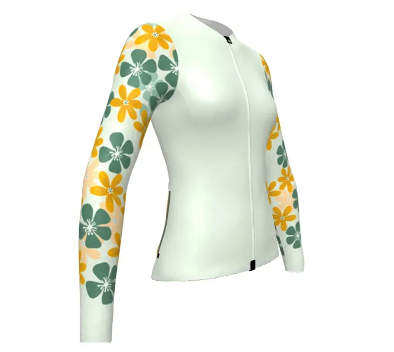 BCF Women's Gravel Long Sleeve Jersey in Honeydew/Forest-3
