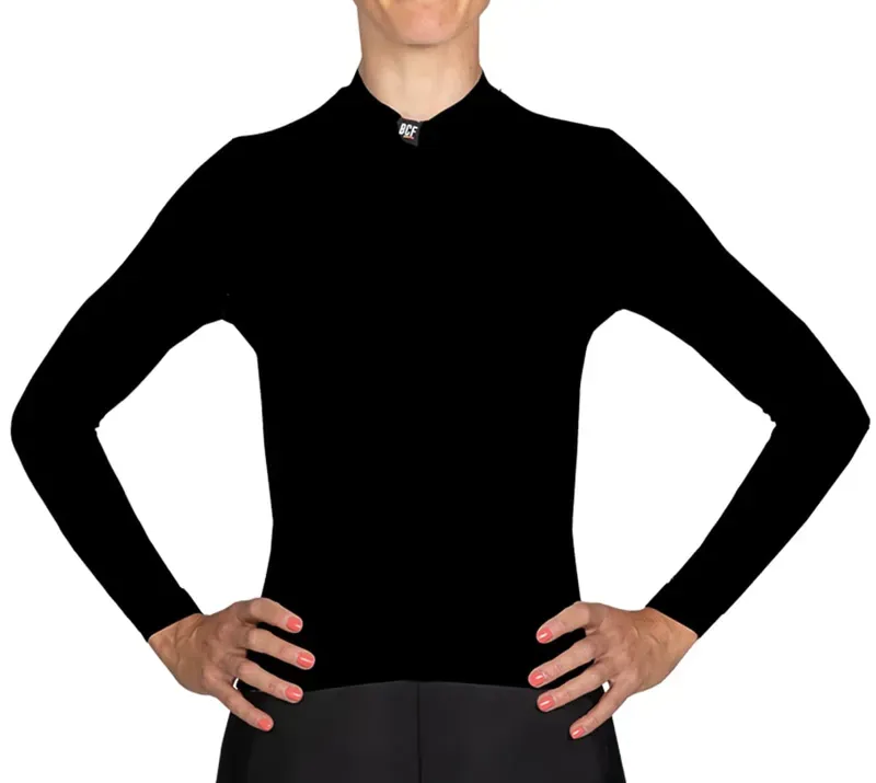 BCF Women's Gravel XXS Long Sleeve Jersey in Black