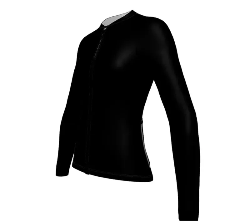 BCF Women's Gravel XXS Long Sleeve Jersey in Black-1
