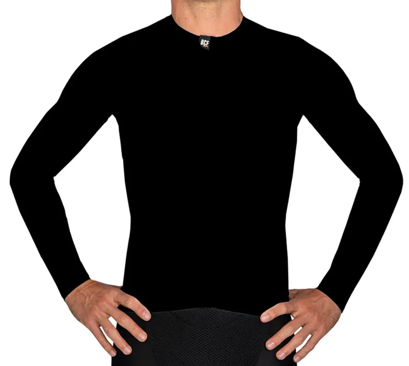 BCF Gravel XS Long Sleeve Jersey in Black